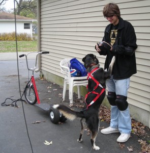 Rick and Sascha getting ready for a run.