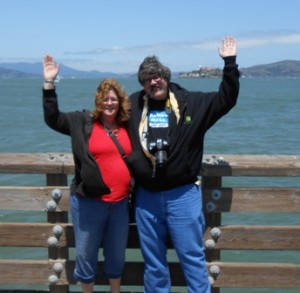 Another Double Rose pose in front of Alcatraz