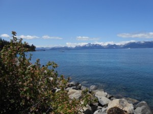 First good view of Lake Tahoe from marina