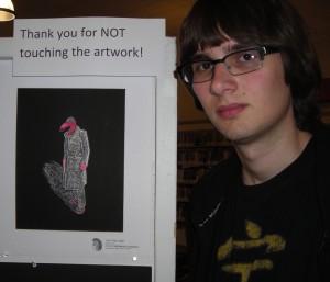 Rick with Flamingo Man