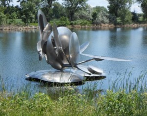 kinetic sculpture in Nebraska