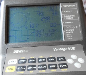 101 on the weather station